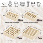 Simple Houseware Organizador de ropa interior para armario, divisor, 7