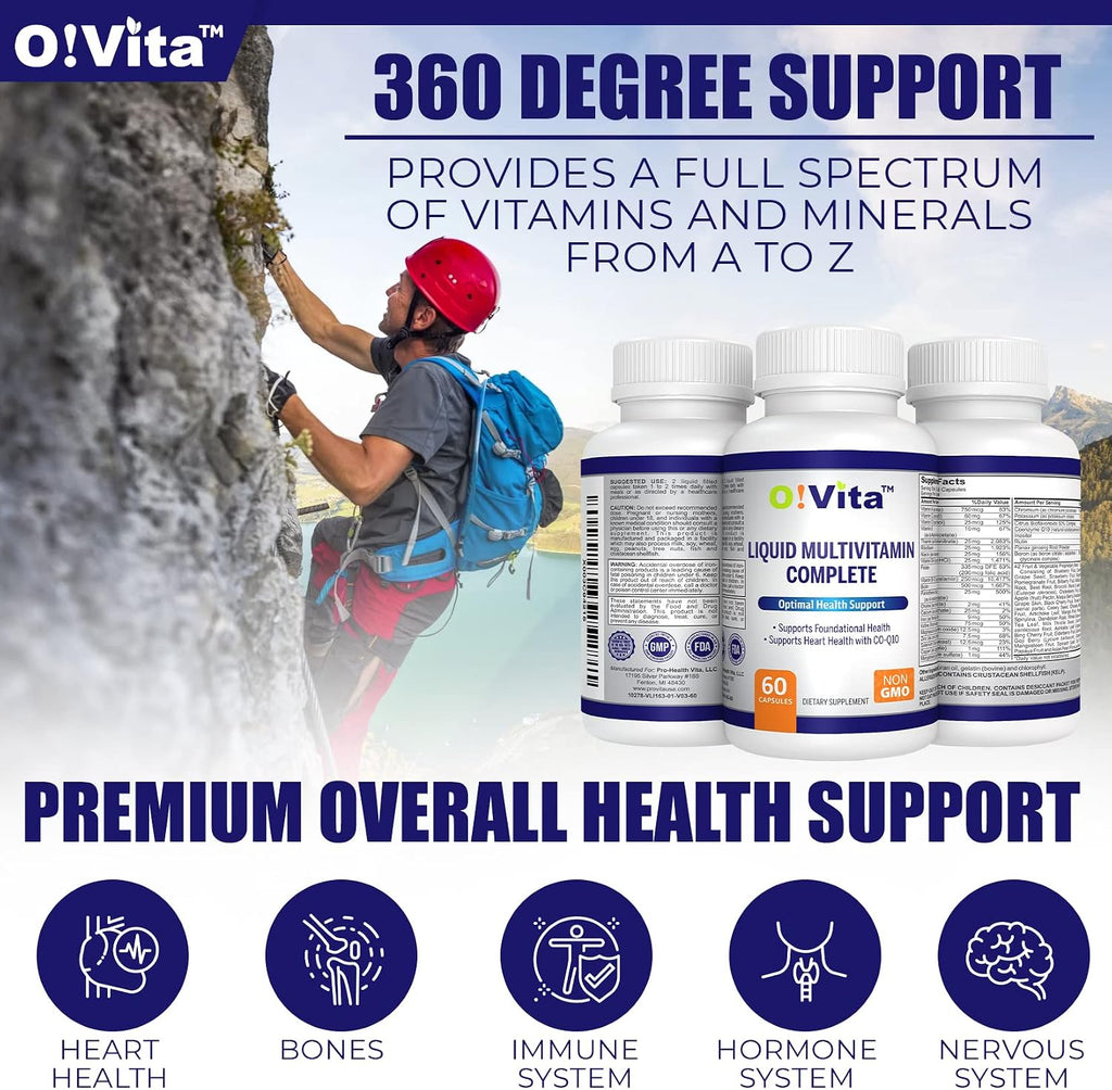 Multivitamínico líquido completo, con un espectro completo de vitaminas y minerales