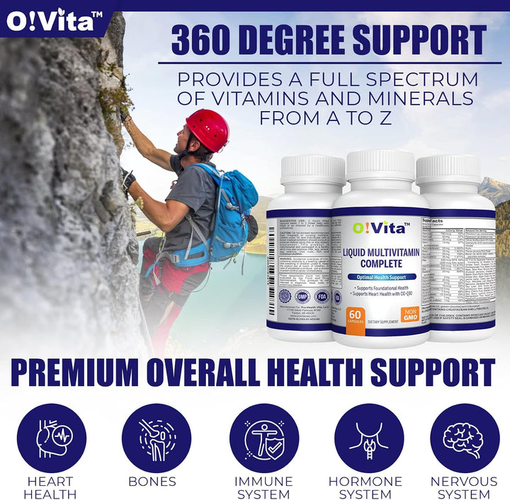 O!VITA Multivitamínico líquido completo, con un espectro completo d...