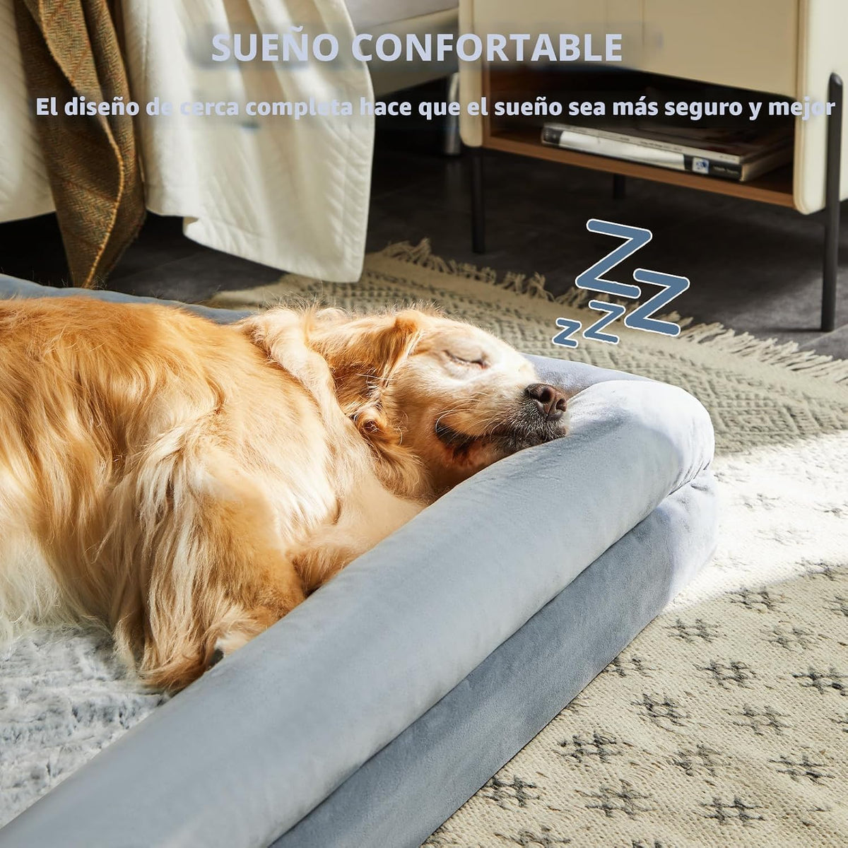 WNPETHOME Cama ortopédica extragrande XL para perros mayores para dormir