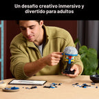 LEGO Star Wars Jango Fett Casco – Kit de modelo de bricolaje para adultos mayores de 18 años – Juego de construcción coleccionable – Idea de decoración de habitación para fanáticos del ataque de los clones – Regalo para cumpleaños – 75408