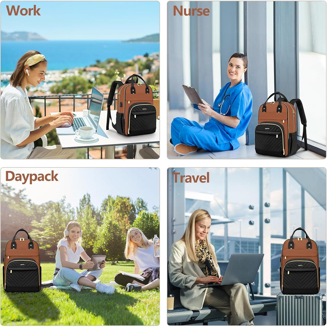 bagswan Mochila para Laptop para Mujeres Bolsa, 15,6 pulg.
