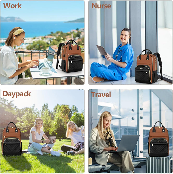 bagswan Mochila para Laptop para Mujeres Bolsa, 15,6 pulg.