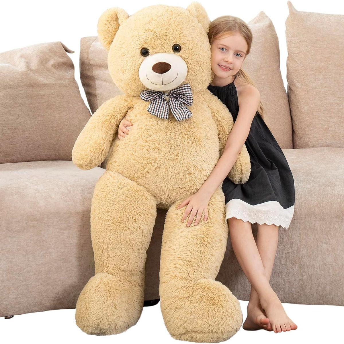 MorisMos Giant Teddy Bear 4 Feet, Big Teddy Bear Stuffed Animal