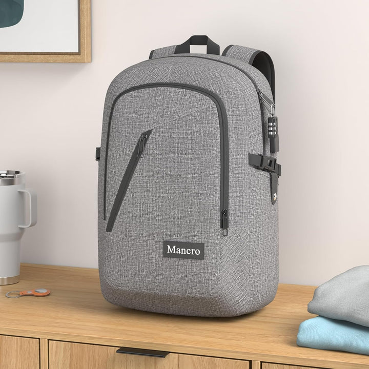 Mancro Mochila grande de negocios para laptop de 17.3 pulgadas, moc...