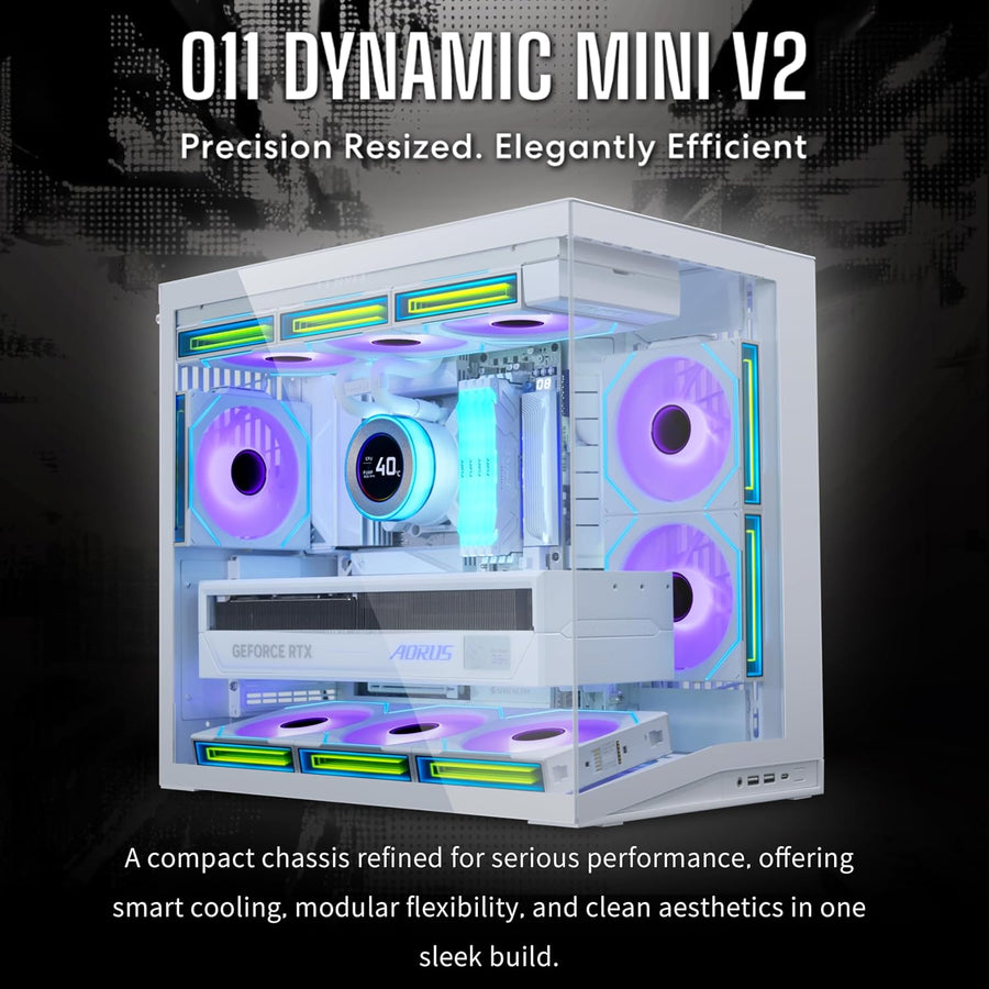 LIAN LI O11D MINI V2 Flow | Carcasa de computadora de flujo ATX com...