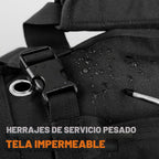 Bolsa plegable portátil para herramientas, bolsa organizadora de herramientas resistente con 5 compartimentos y 2 bolsas desmontables para almacenamiento de herramientas, bolsa enrollable impermeable para papá, hombres, electricista, mecánico, regalos