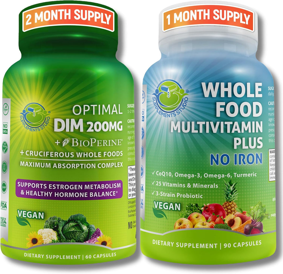Soporte multisistema vegano con CoQ10, Omega-3, probióticos y cúrcu...