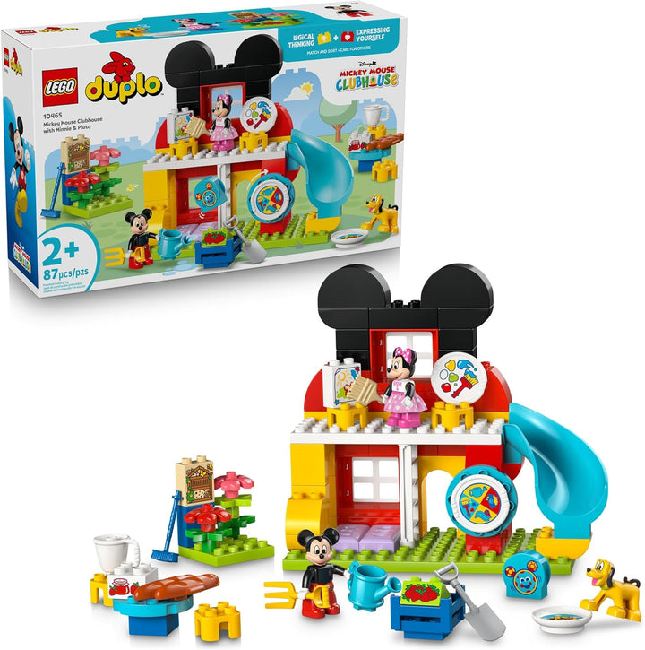 LEGO DUPLO Disney Mickey Mouse Clubhouse con Minnie y Pluto juguete...