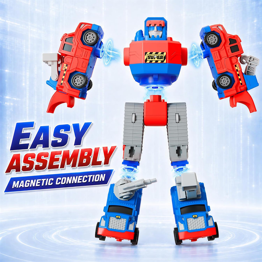 iPlay, iLearn - Robot de juguete magnético para niños, camión de co...