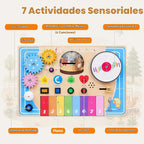 Montessori - Tabla de trabajo para niños pequeños, mesa de madera para DJ