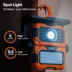 Klein Tools Luz de trabajo LED recargable 56417, 6 modos, compatible con