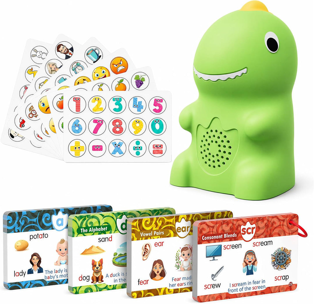 KOKODI Bolígrafo parlante de dinosaurio con tarjetas fonéticas, jue...