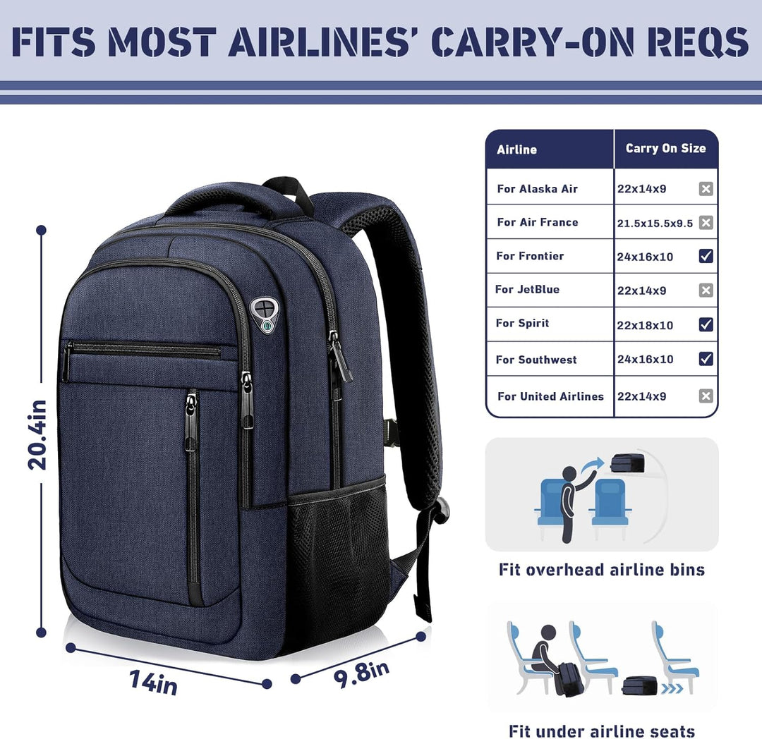 Bxiuna Mochila de viaje extra grande de 45L, bolsa expandible para...