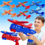 LJZJ 6 Pack LED Foam Plane Launcher, 2 Modes Outdoor Toy Gift Boys Girls 4+