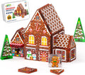 Kit de casa de pan de jengibre, azulejos magnéticos para niños de 4 a 8
