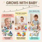 Juguetes Montessori para bebés de 6-9-12 meses, juego Montessori con