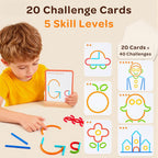 TINYLENS Montessori - Juego de palos y anillos