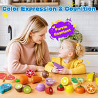 Juguetes de madera para niños, accesorios de cocina de juego de simulación