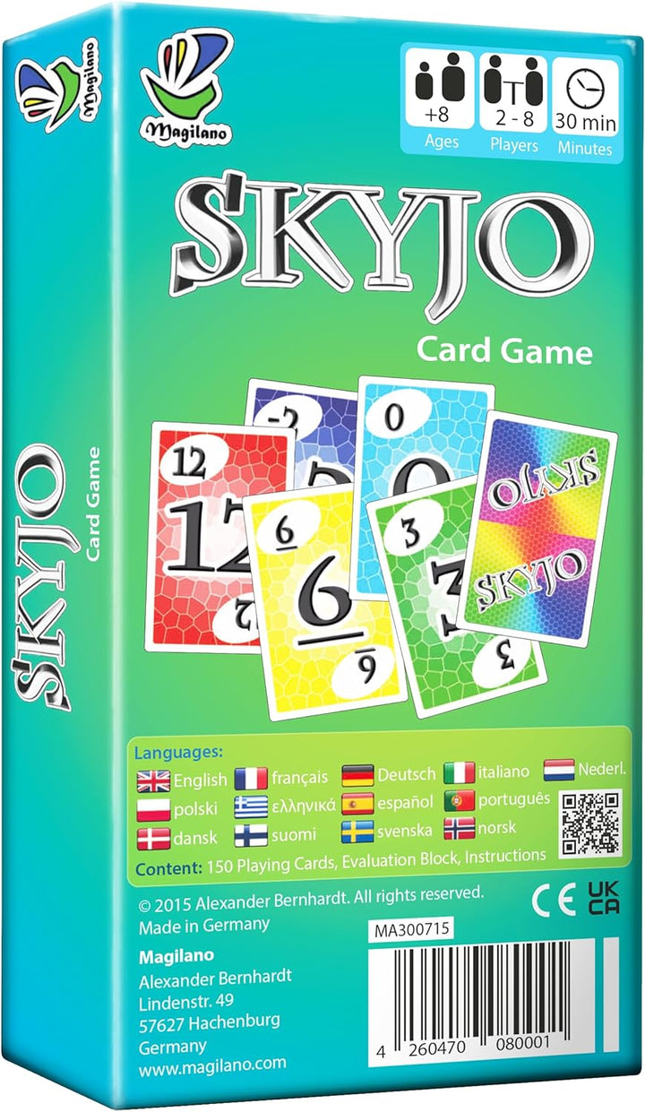 magilano SKYJO divertido juego de cartas para jóvenes y