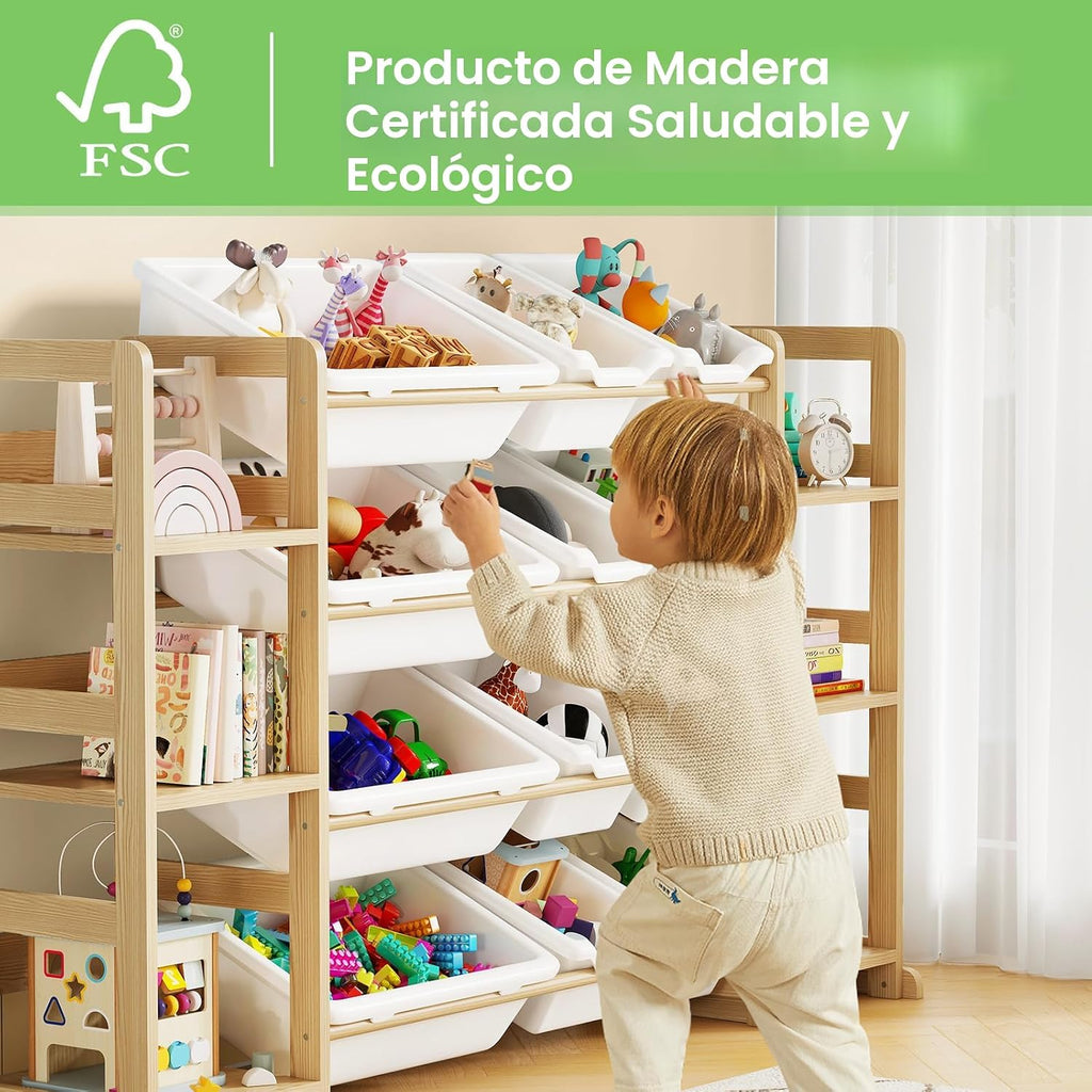 Organizador de almacenamiento de juguetes extragrande