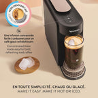 Nespresso Vertuo Up - Máquina de café con espumador de leche, tinta negra
