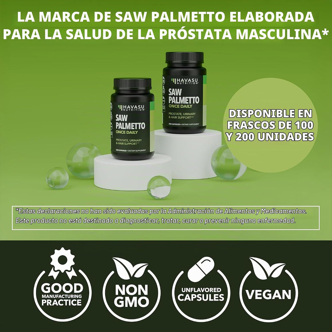 Fuerza Extra Palma Enana Americana Suplemento y Salud de la próstat...