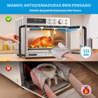 Midea Flexify Classic French Door Tostador Horno Freidora Combo, 26.4 cuartos de galón
