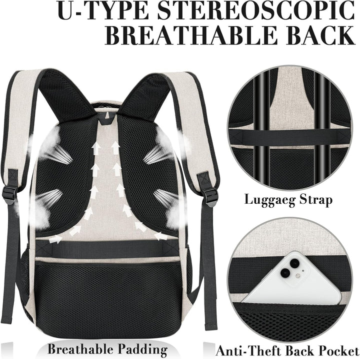 Mochila BIKROD para mujeres y hombres, mochilas escolares extra gra...