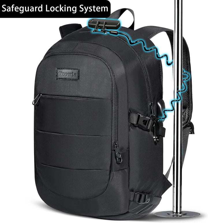 Tzowla, mochila de viaje de negocios para computadora portátil de 1...