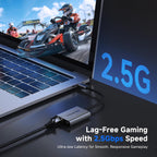 Cable Matters Adaptador USB C a Ethernet de 2,5 Gb con carga de 140 W