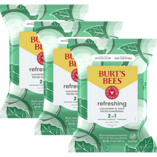 Burt's Bees Rellenos para calcetines, Toallitas faciales de pep...