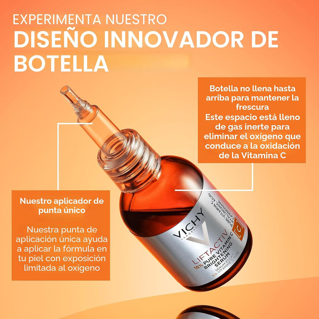 VICHY LiftActiv Suero de Vitamina C para la Cara, Suero Iluminador...