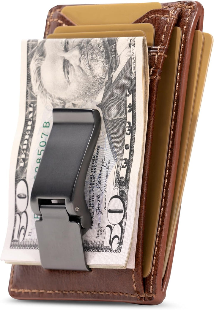 House of Jack Co. Flynn - Cartera con clip para dinero con bisagras...