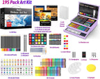 iBayam Art Supplies,195 Pack Deluxe Art Set Drawing Painting Supplies Kits