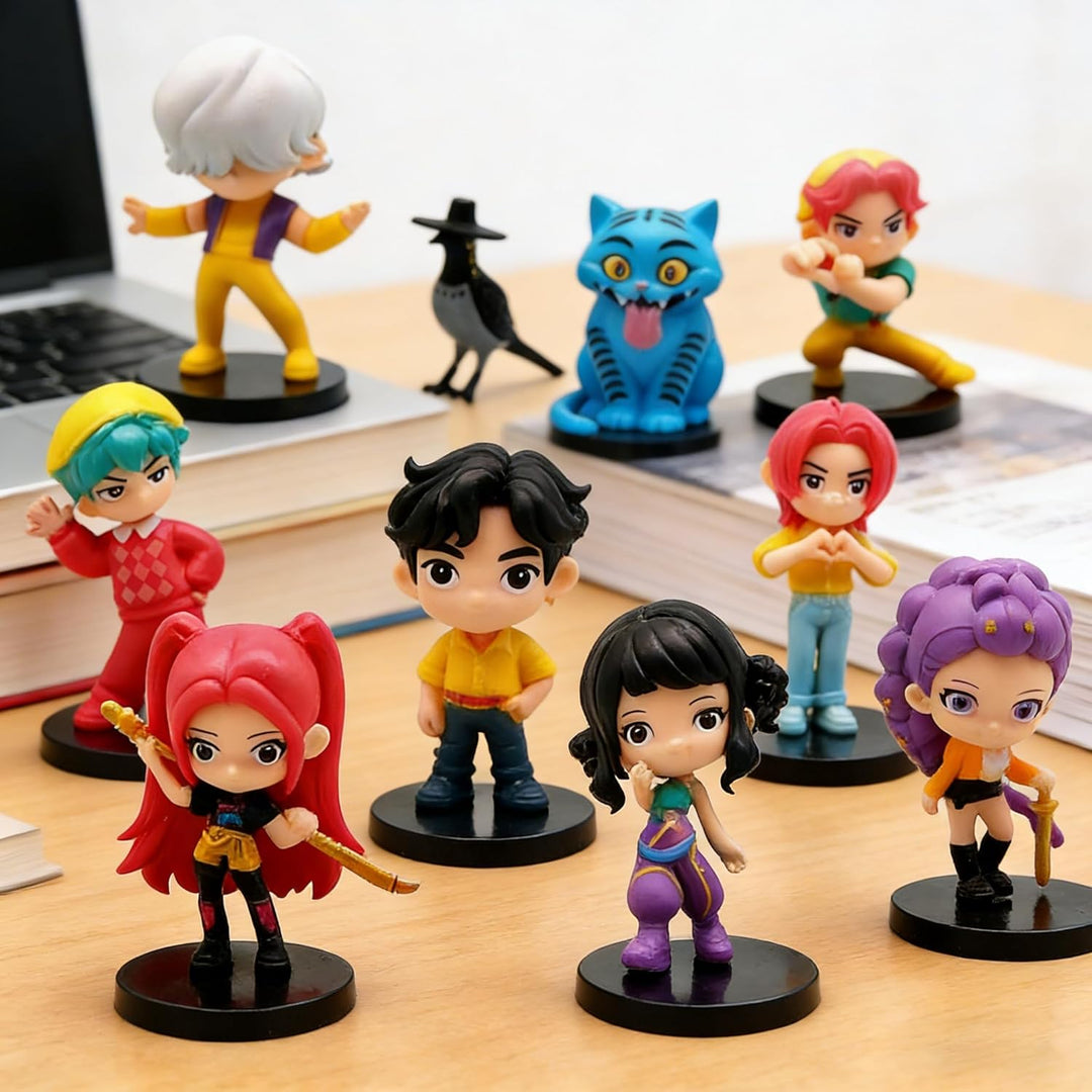 KDWER 10 figuras de dibujos animados, linda figura coleccionable, r...