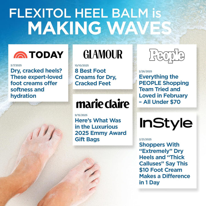 Flexitol Bálsamo para el talón, rica crema hidratante y exfoliante...