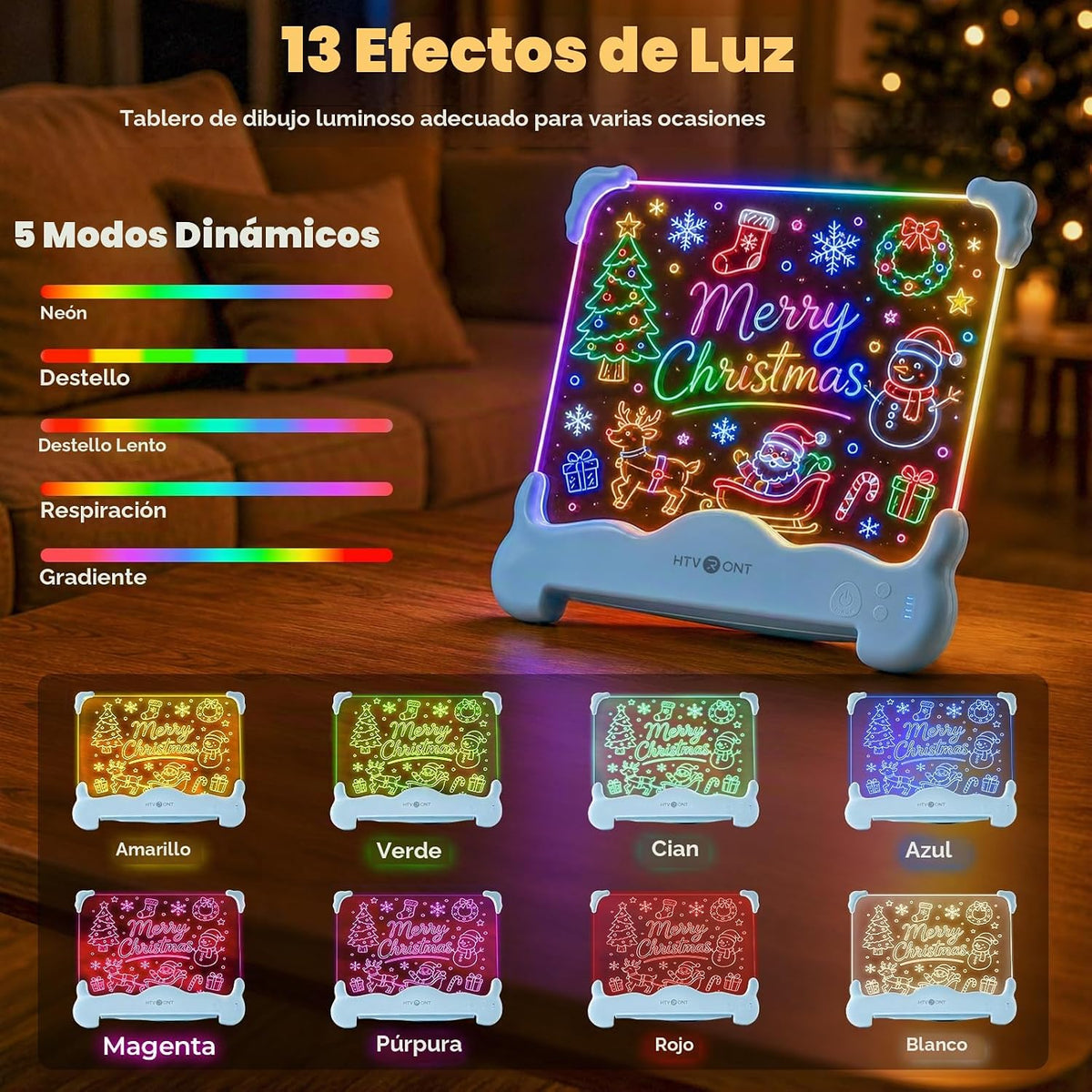 Tablero de dibujo LED para niños, idea de regalo de cumpleaños y Navidad