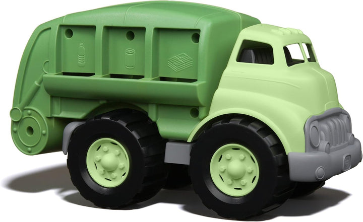 Camión de reciclaje Green Toys en color verde - Camión de basura li...