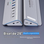 intpw, YH9AC, hub USB 3.2 de 12 puertos, alimentado