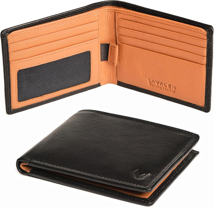 Lavalen Billeteras de cuero suave para hombres UK \u2013 Bloqueo RF...