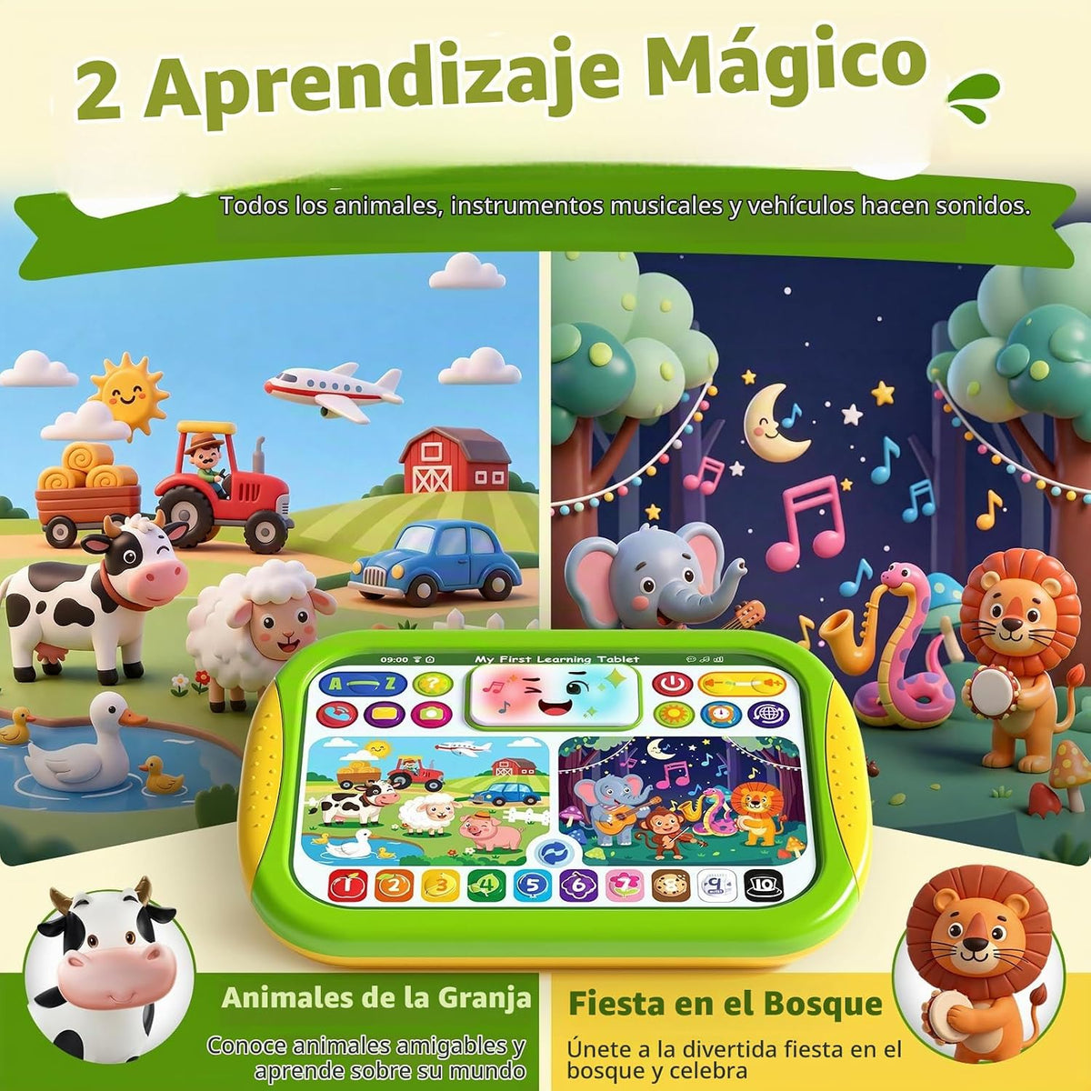 Juguete de tableta de aprendizaje para terapia del habla, juguete educativo