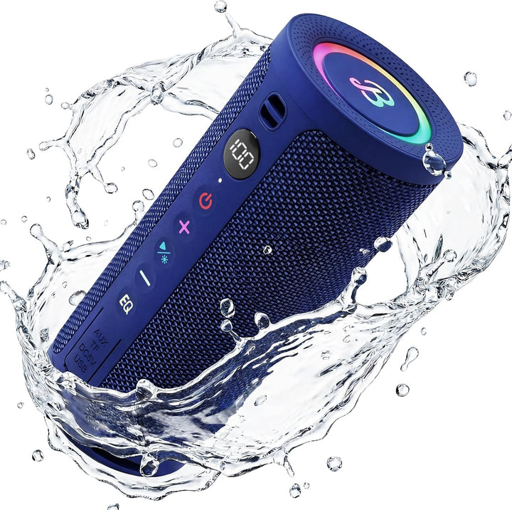 BassBloom Roar 3 Altavoz Bluetooth portátil, sonido potente de 20 W...