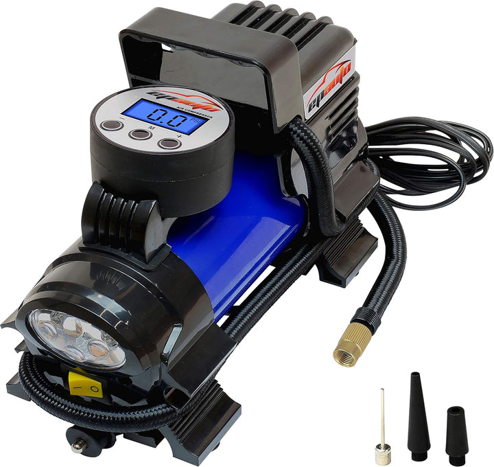 EPAuto - bomba compresora de aire portátil 12 V CC, inflador digita...