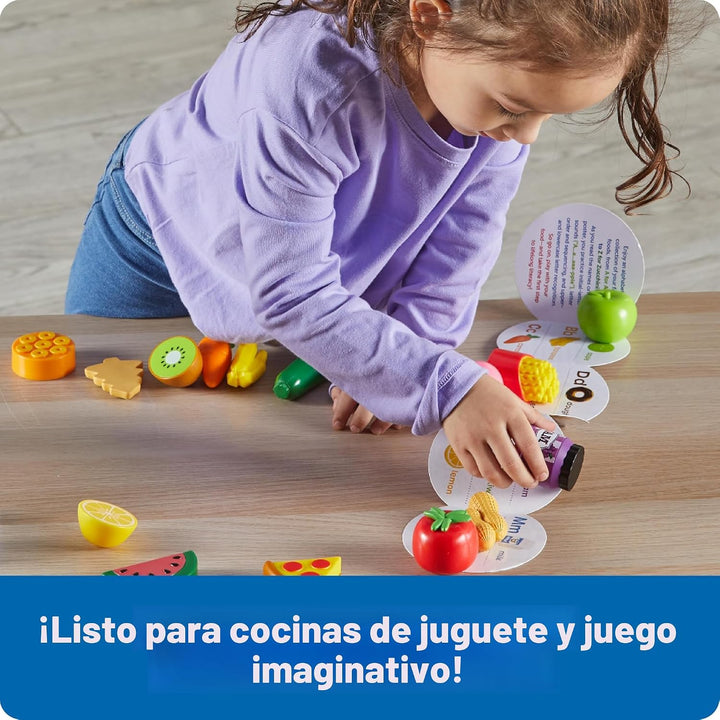Learning Resources Mini alimentos de la A a la Z, accesorios de coc...