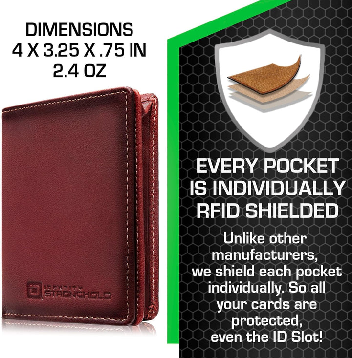 Cartera ID Stronghold - Billetera plegable con bloqueo RFID para ho...