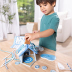 Melissa & Doug Winter Frost - Juego de casa de jengibre de madera para niños y niñas mayores de 3 años