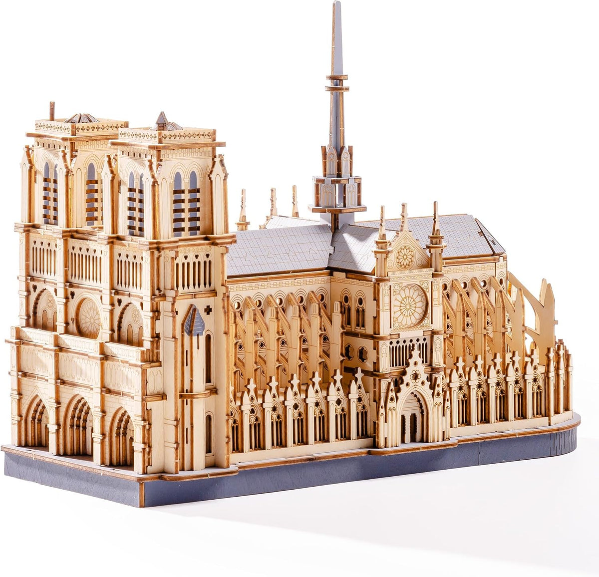 Rowood Rompecabezas 3D para adultos, arquitectura de madera, kit de construcción para adultos, colección de catedral y castillo de Notre-Dame de París, cumpleaños para mujeres amigas