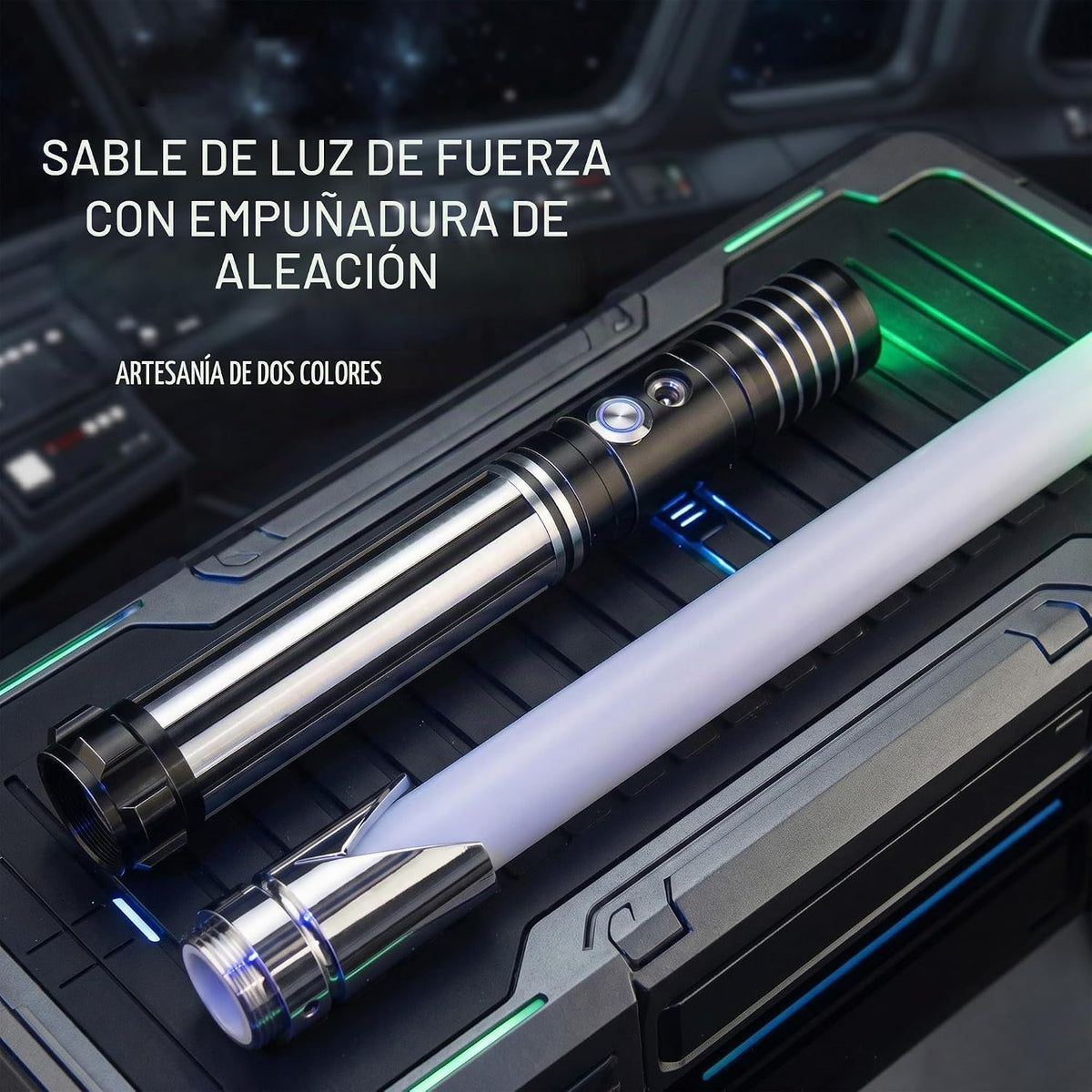 Dueling Lightsaber, 16 Colores 4 Modos y Sonidos FX 2 en 1 Lightsabers