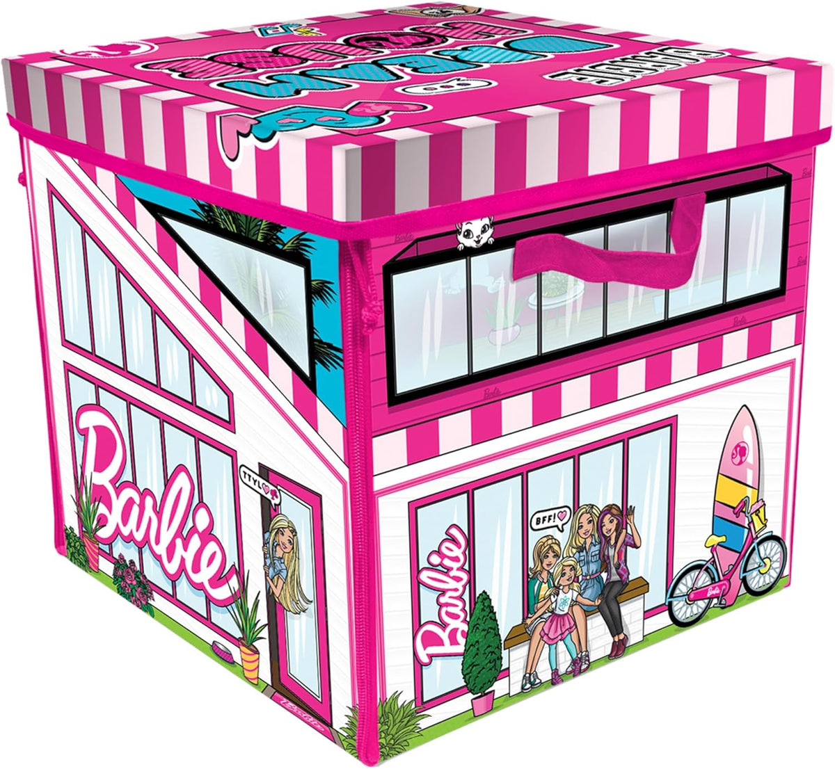 Caja ZipBin con cierres para guardar hasta 40 Barbies; se puede uti...